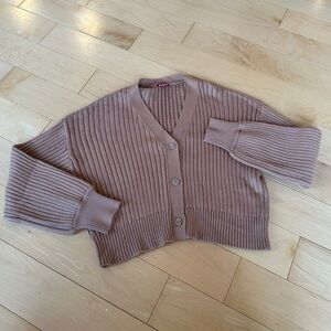 Staud Ribbed Cardigan Sweater - Heavyweight